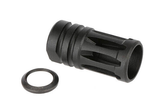 Radical Firearms A2 flash hider for AR-308s includes a crush washer for 5/8x24 threaded barrels